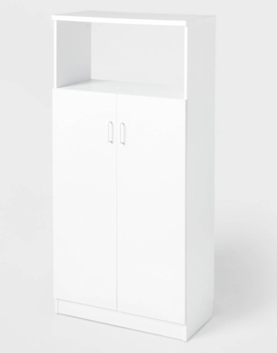 Large Storage Cabinet White - Brightroom, Like New, retail - $150 - Lot 164