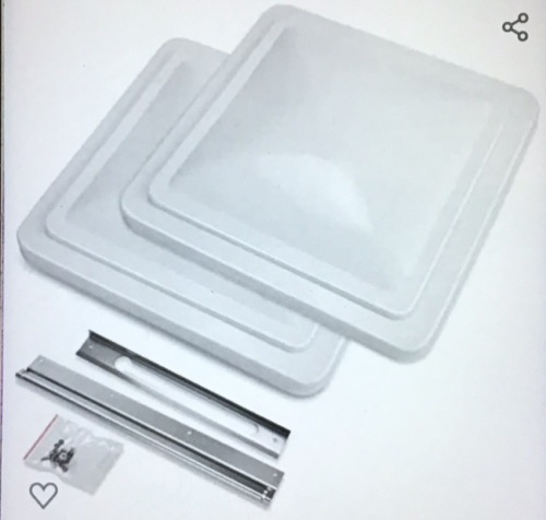 LBK 14" Universal RV, Trailer, Camper, Motorhome (White 2Pack) Roof Vent Cover - Vent Lid Replacement, Made In USA, Like New, retail - $29.99 - Lot 175