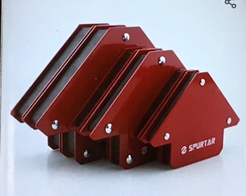 6pcs Welding Magnet Arrow Welding Magnets and Clamps75lbsX2+50lbsX2+25lbsX2 Metal Working Mig Tools ArcWelding Electrode Holders 3" 4" 5" Magnetic Welding ClampsHolder 45 90 135 Degree Angle Magnet, Like New, Retail - $29.99 - Lot 178