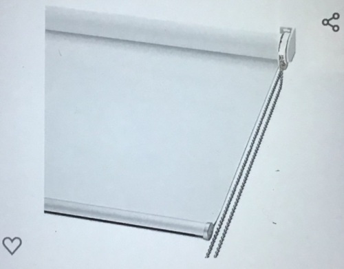 ChrisDowa 100% Blackout Roller Shade, Window Blind withThermal Insulated, UV Protection Fabric. Total Blackout RollerBlind for Office and Home. Easy to Install. White, 33" W x 72", Like New, Retail - $44.99 - Lot 179