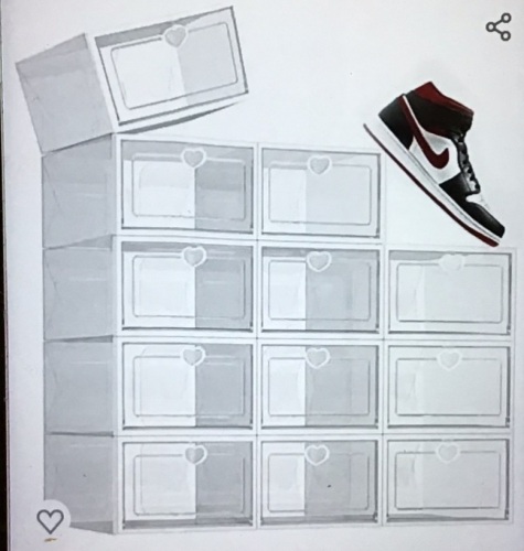 Madala High Shoe Storage Cabinet, 12 Packs Large ShoeOrganizer for Closet, Clear Shoe Boxex Clear Plastic Stackable,Drawer Type Front Opening Shoe Box, Shoe Holder StackableStorage Bins Shoe Containers, Like New, Retail - $59.99 - Lot 192