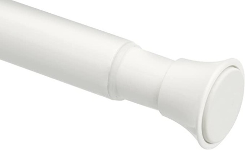 Amazon Basics, Tension Curtain Rod, Adjustable 24-36", White, Like New, Retail - $29.74 - Lot 203