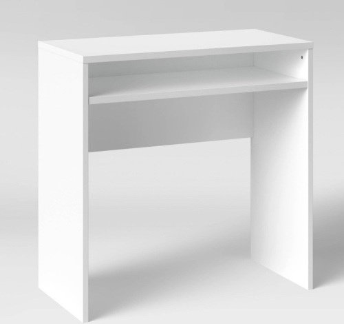 Compact Desk White - Room Essentials, Like New, Retail - $40 - Lot 206