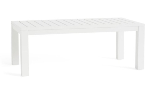 Pottery Barn,Indio Metal Coffee Table, White, Like New, Retail - $499 - Lot 223