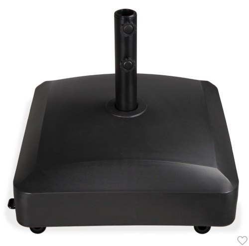 Best Choice Products Fillable Mobile Umbrella Base Heavy DutyMarket Stand w/ 4 Wheels, 2 Locks, 123lb Capacity - Black, Like New, Retail - $84.99 - Lot 241
