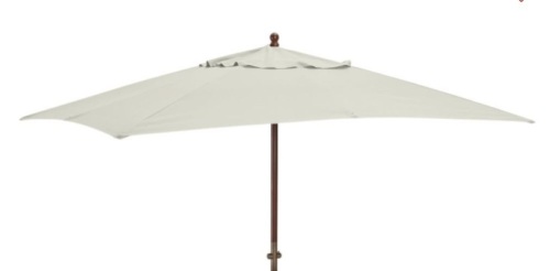 Rectangular Umbrella Canopy Replacement - Outdoor Canvas, Natural, Like New, Retail - $199 - Lot 252