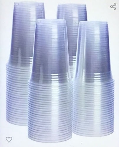 [100 Pack - 20 oz.] Crystal Clear PET Plastic Cups, New, Retail - $19.99 - Lot 265