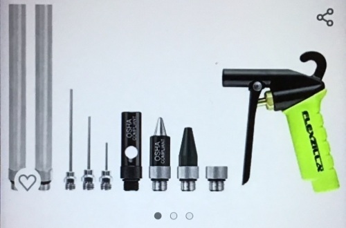 Legacy (LEGAG1500FZKIT) Flexzilla 10 Pc. Blow Gun Kit, New, Retail - $40.59 - Lot 271