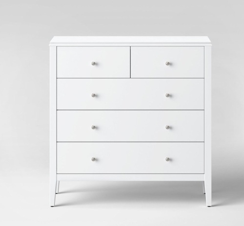 Pelham Vertical Dresser White - Threshold, Like New, retail - $300 - Lot 274