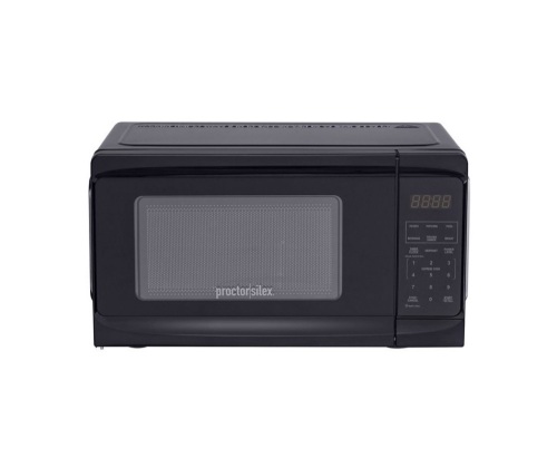 Proctor Silex 0.7 cu ft 700 Watt Microwave Oven - Black , Like New, Retail - $34.99 - Lot 275