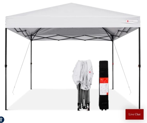 BCP, One-Person Setup Instant Pop Up Canopy w/ Wheeled Bag - 10x10ft, Like New, retail - $129.99 - Lot 278