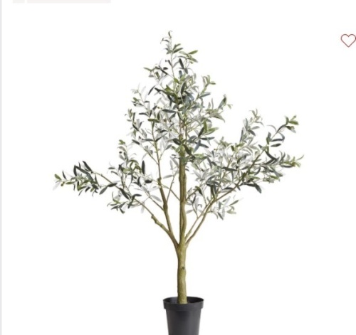 Pottery Barn, Faux Potted Olive Tree, 6 Ft., Like New, Retail - $399 - Lot 279