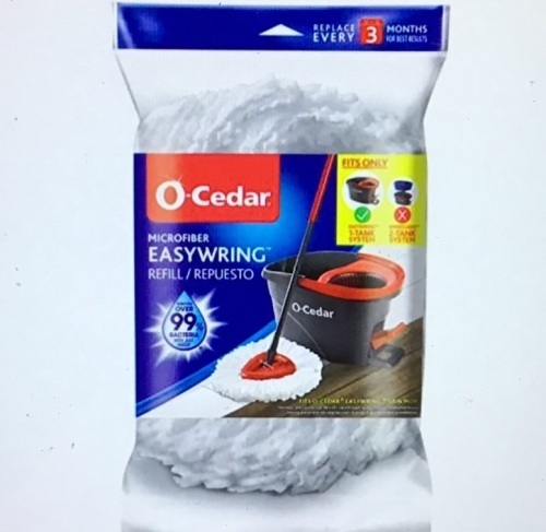 O-Cedar EasyWring Spin Mop Refill, LOT of 4, New, Retail - $9.99 - Lot 281