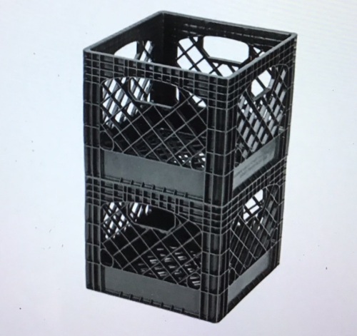 Juggernaut Storage 11" x 13" x 13" Black Milk Crate (Pack of 2), Like New, Retail - $28.82 - Lot 294