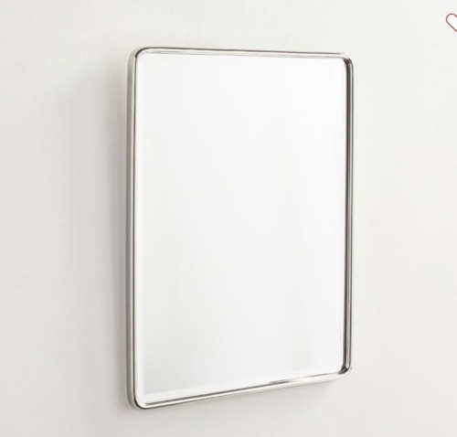 Vintage Rounded Rectangular Mirror with French Cleat Mount, Like New, retail - $349 - Lot 296