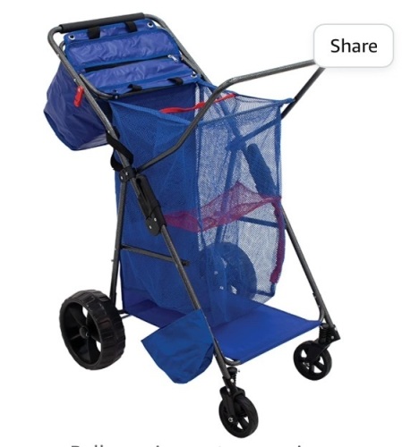 Rio Brands Beach Wonder Wheeler Deluxe Beach, Like New, Retail - $99.99 - Lot 300