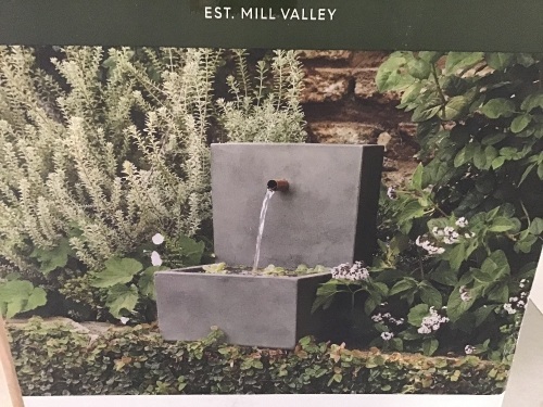 Mill Valley, Garden Fountain, Electric Pump Recycles Water, Like New, Retail - $120 - Lot 304
