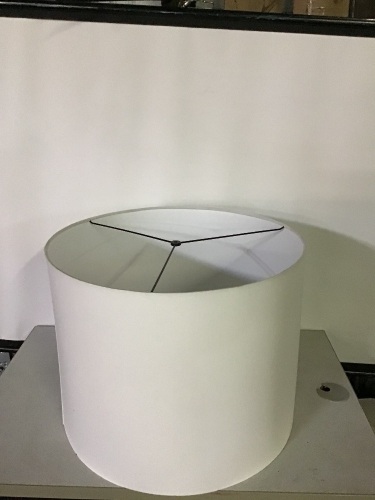 Oversized Gallery shade SS drum D21 xH16.5OversizedWhite, Like New, Retail - $89 - Lot 331