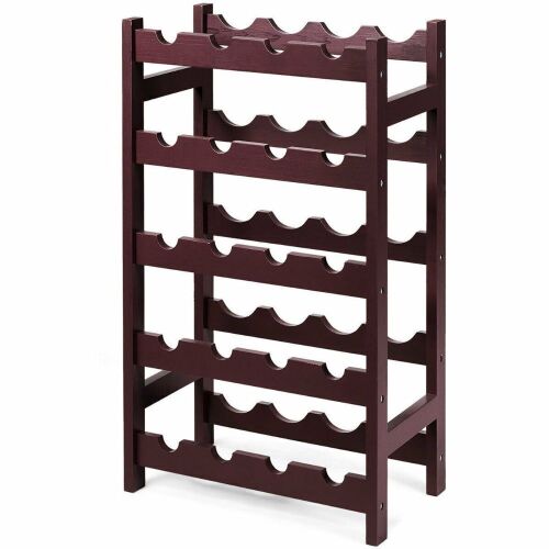 5-Tier Wooden Wine Rack - Lot 615