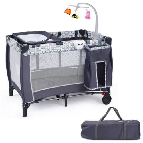 Foldable Travel Baby Crib with Carry Bag - Lot 625
