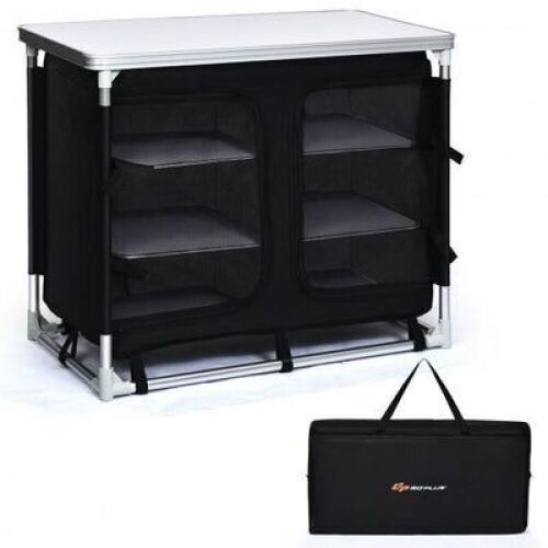 Outdoor Table with Storage Organizer - Lot 635
