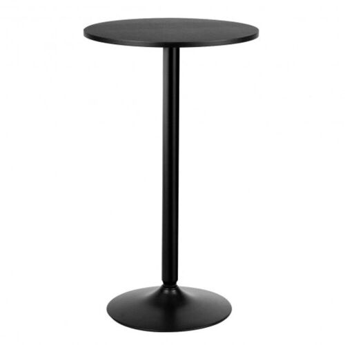 24in Round Cocktail Table with Metal Base and MDF Top - Lot 644