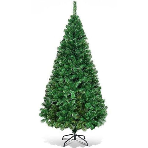 8ft Artificial PVC Christmas Tree with Stand - Lot 694