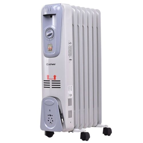 7-Fin Electric Space Heater - 1500W - Lot 714