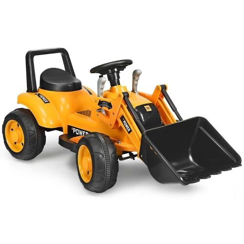 Kids Ride-On Excavator Tractor- 6V Battery-Powered - Lot 975