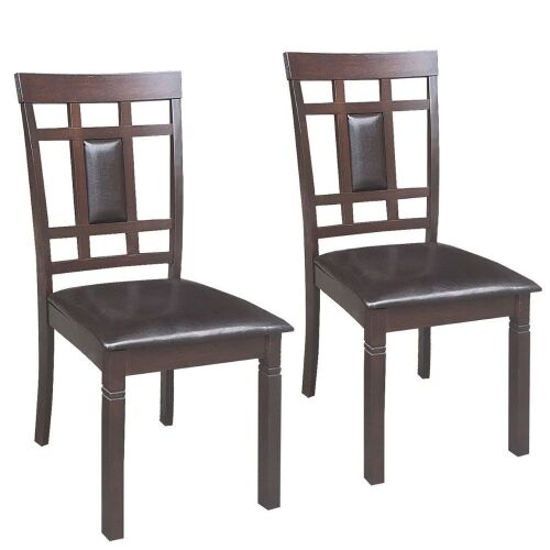 Set of 2 PU Leather Dining Chairs - Lot 981