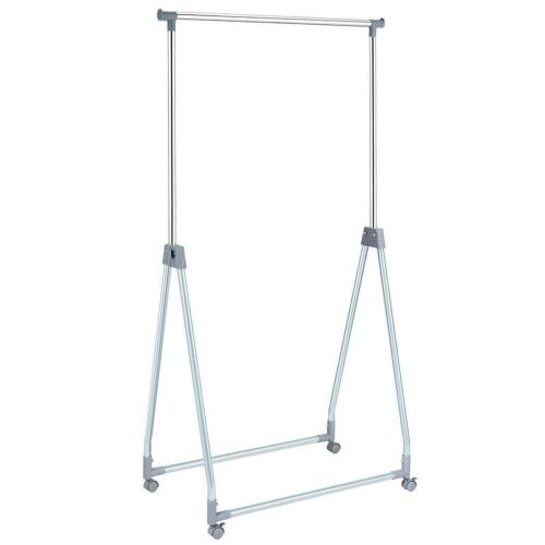 Heavy Duty Clothing Rack with Hanging Rod - Foldable, Extendable - Lot 1000