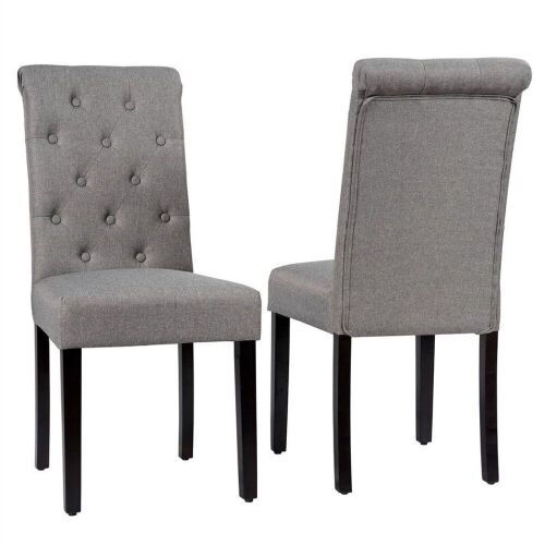 Set of 2 Tufted Dining Chairs - Lot 1013