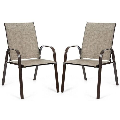 Set of 2 Patio Chairs with Armrest - Lot 1041