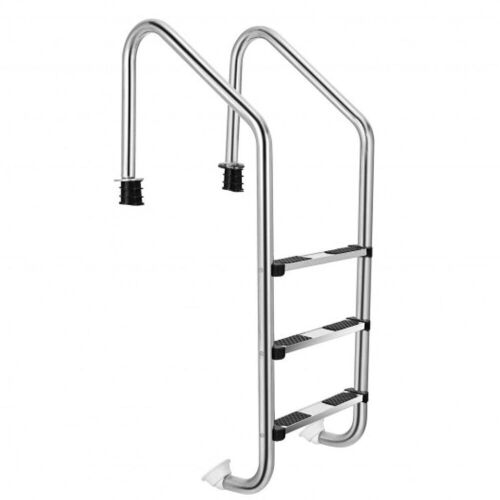 Stainless Steel Swimming Pool Ladder with Anti-Slip Step - Lot 146