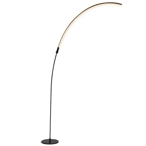 LED Arch Floor Lamp - Black, 3 Brightness Levels - Lot 227