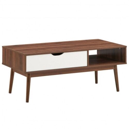 Coffee Table with Drawer and Storage Shelf - Lot 183