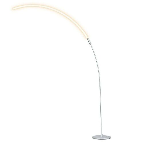 LED Arc Floor Lamp - Silver - Lot 584