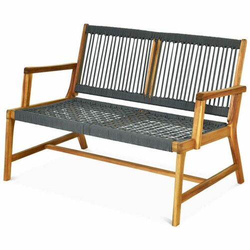 Wooden Acacia Patio Bench - Lot 505