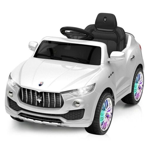 Kids 6V Electric Ride-On Car - White, Maseratie - Lot 1142