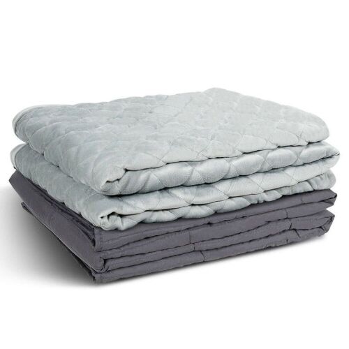 Weighted Blanket with Cover - 15lbs, Cotton - Lot 216
