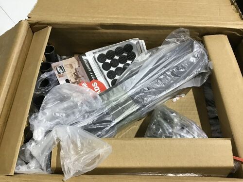 Modern Glass Dining Table Set - Box 1 of 2 (Missing Parts) - Lot 1121