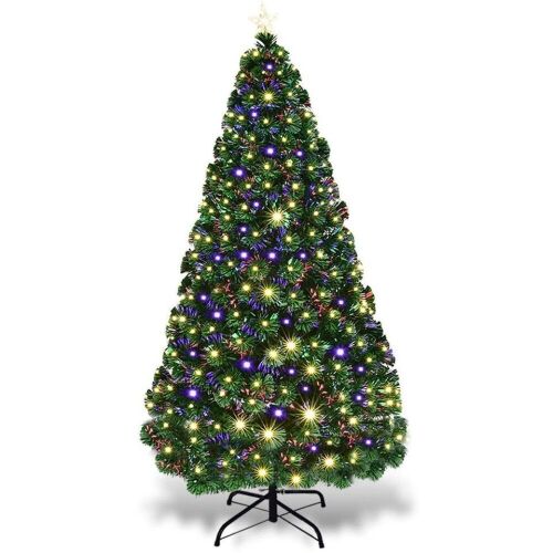 7ft Fiber-Optic Artificial Christmas Tree with Top Star - Lot 734