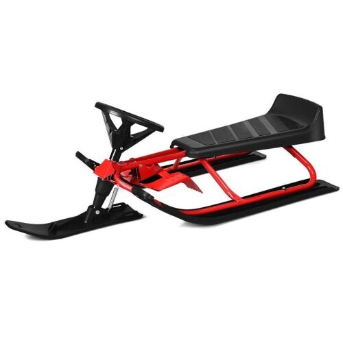 Kids Snow Sled with Steering Wheel and Double Brakes - Lot 455