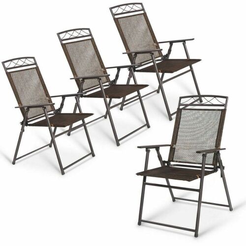 Set of (4) Outdoor Folding Sling Chairs - Lot 346
