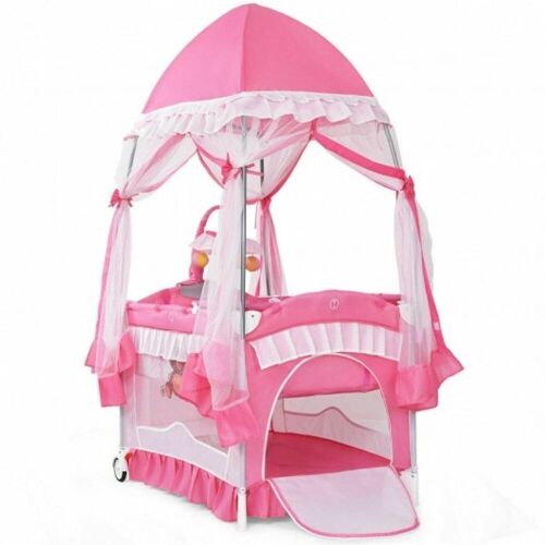Portable Baby Playpen Crib with Carrying Bag - Lot 638