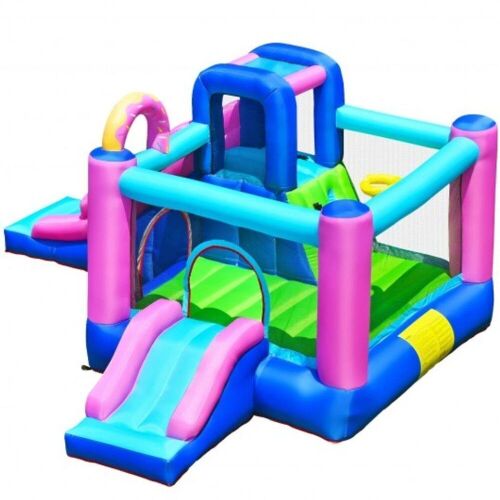 Inflatable Bounce Castle with Dual Slides and Climbing Wall - without Blower - Lot 754