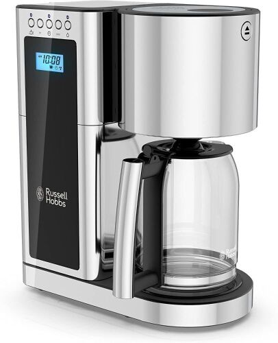 Russell Hobbs 8-Cup Coffeemaker - Black/Stainless Steel - Lot 682