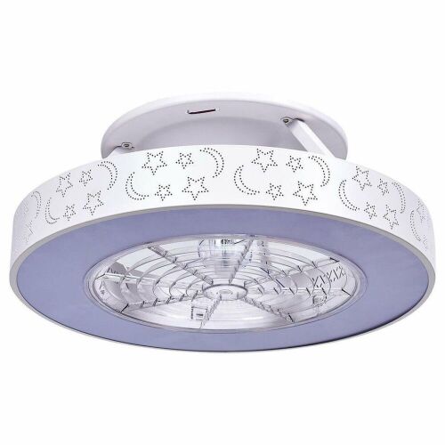 23" Ceiling Fan with LED Light and Remote - Lot 933
