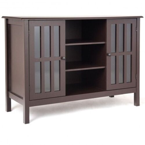 Wood Console Cabinet  - Lot 671