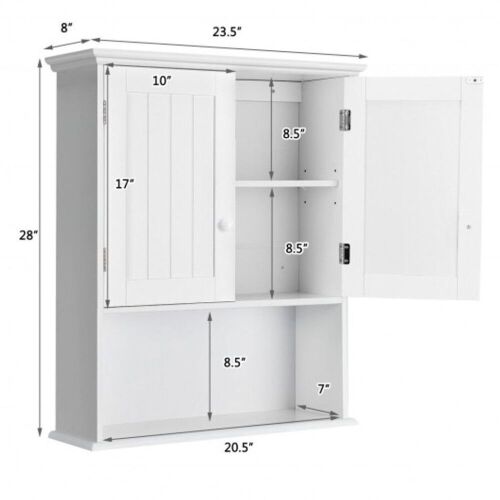 Wall-Mounted Bathroom Medicine Cabinet - Lot 953